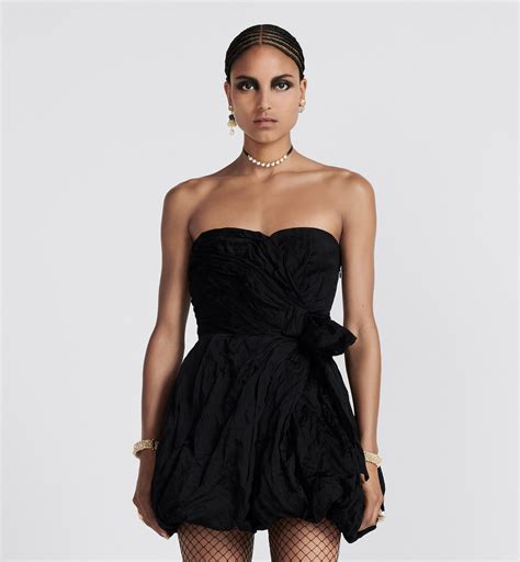 bustier dior|Bustier Dress Black Technical Cotton Duchesse .